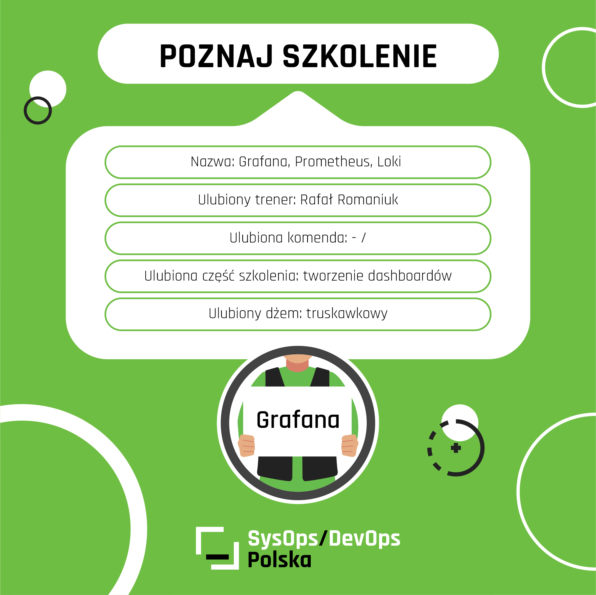 Poznaj nasze szkolenie: Grafana, Prometheus, Loki – wizualizacja danych i alarmowanie
