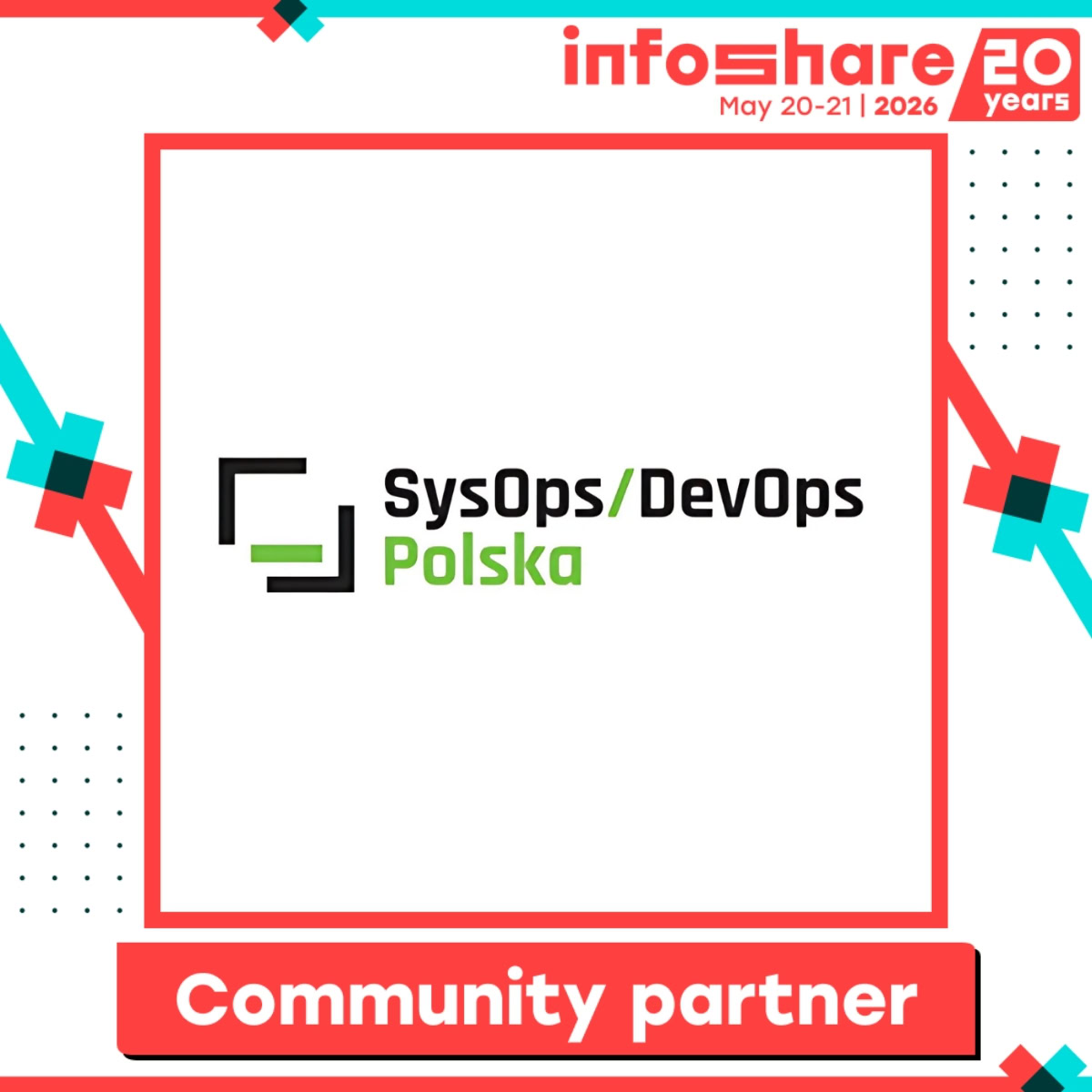⚡️ Jubileusz Infoshare 2026! SysOps/DevOps Polska ponownie partnerem