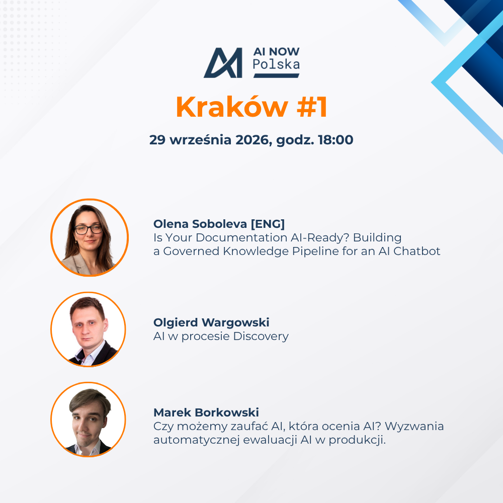 Special event: AI Now Kraków MeetUp #1!